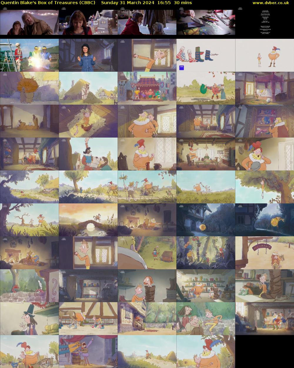 Quentin Blake's Box of Treasures (CBBC) Sunday 31 March 2024 16:55 - 17:25