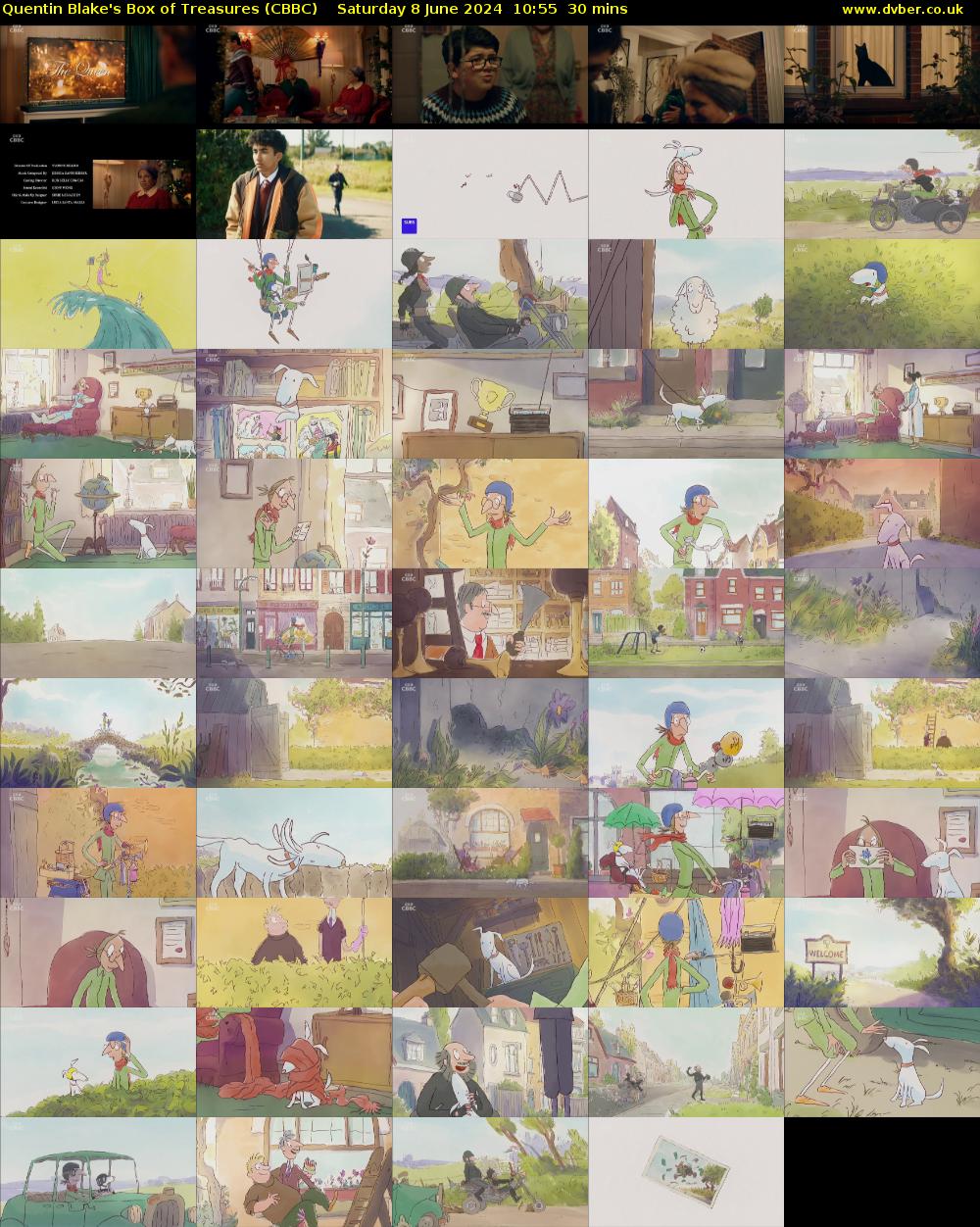 Quentin Blake's Box of Treasures (CBBC) Saturday 8 June 2024 10:55 - 11:25