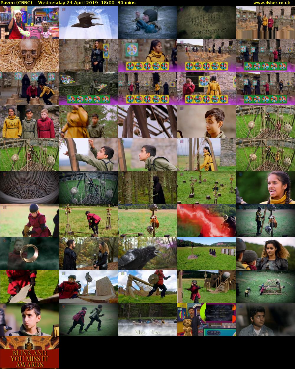 Raven (CBBC) Wednesday 24 April 2019 18:00 - 18:30
