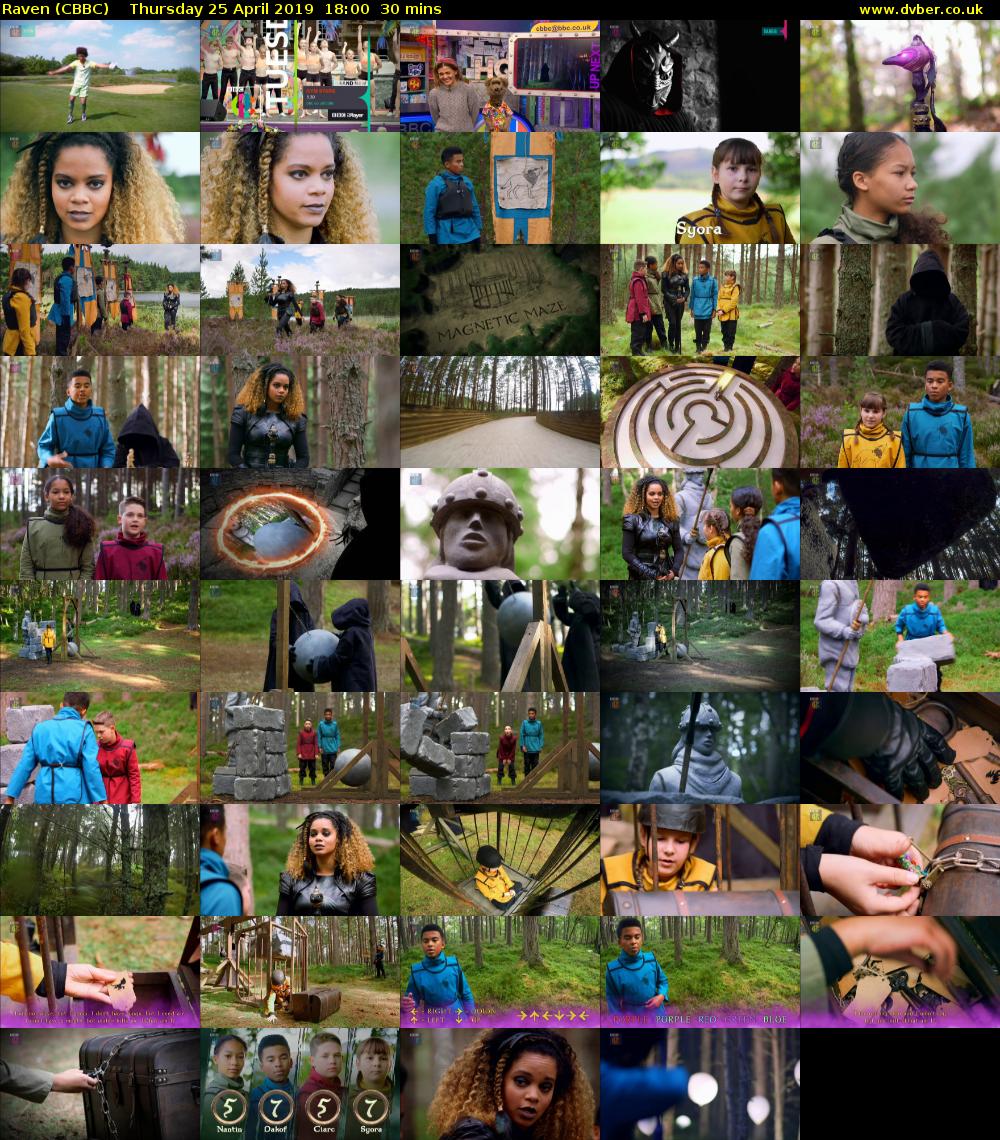 Raven (CBBC) Thursday 25 April 2019 18:00 - 18:30