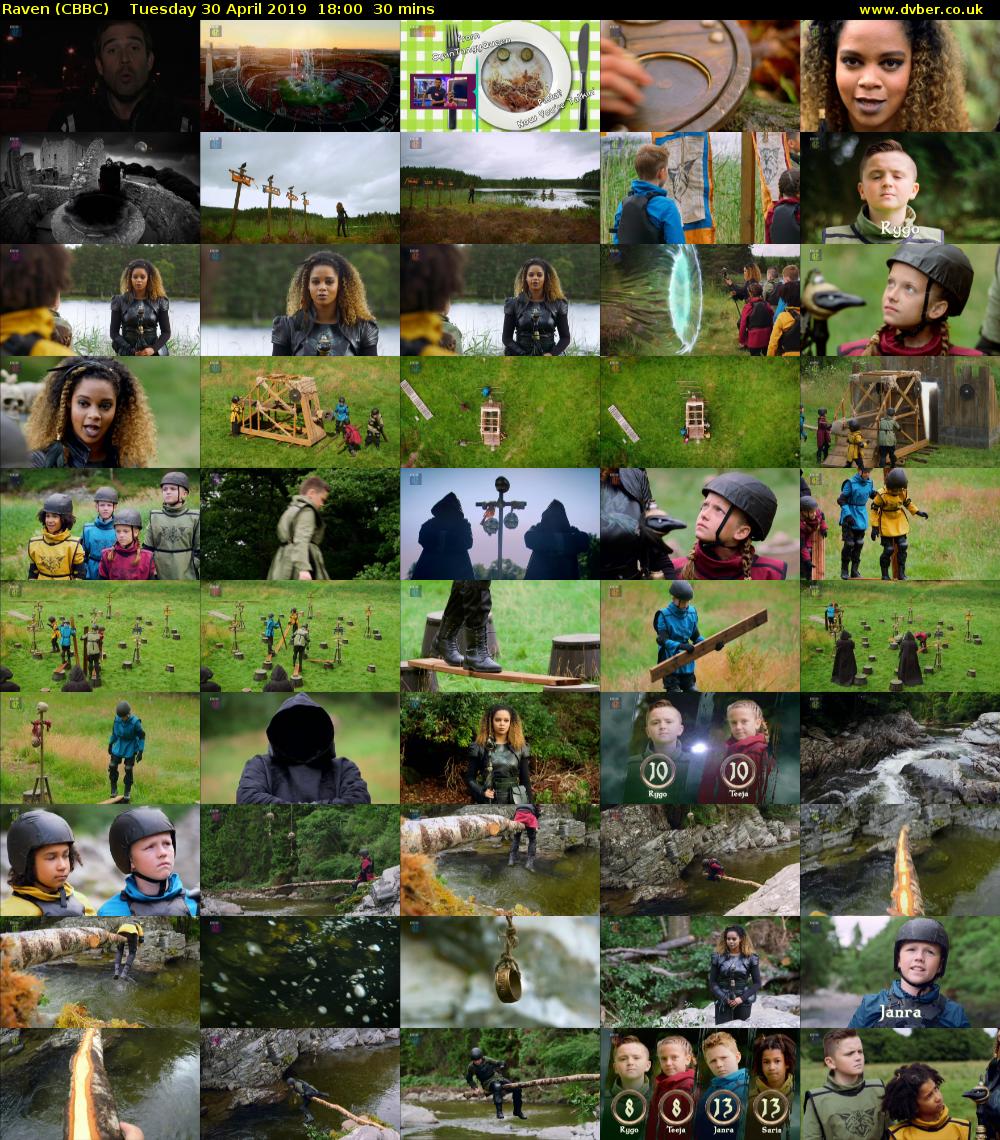 Raven (CBBC) Tuesday 30 April 2019 18:00 - 18:30