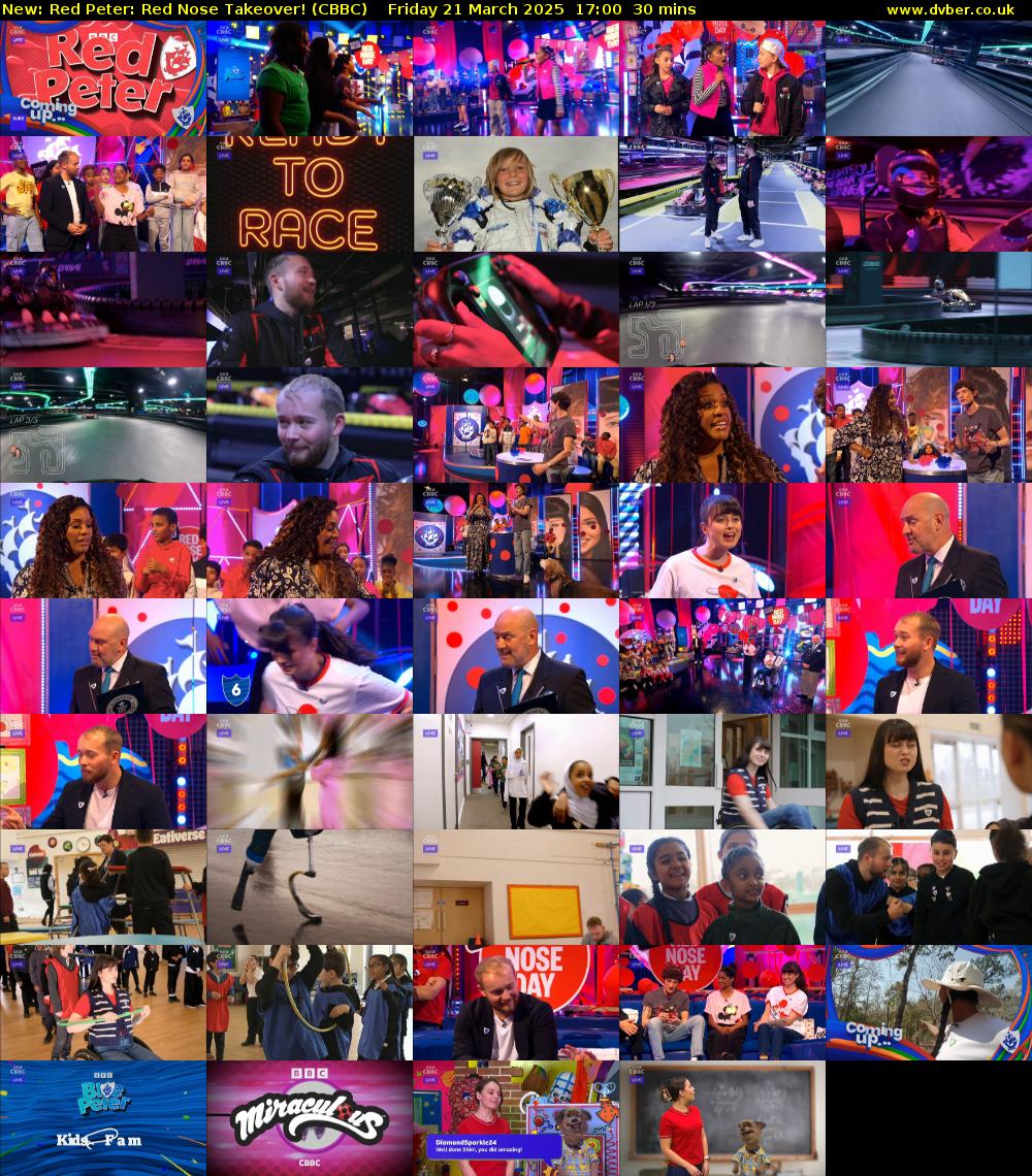 Red Peter: Red Nose Takeover! (CBBC) Friday 21 March 2025 17:00 - 17:30