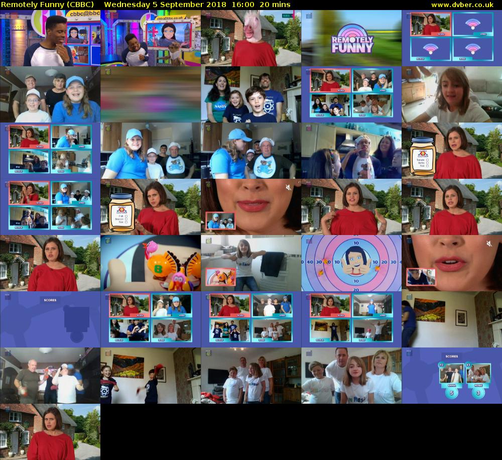 Remotely Funny (CBBC) Wednesday 5 September 2018 16:00 - 16:20