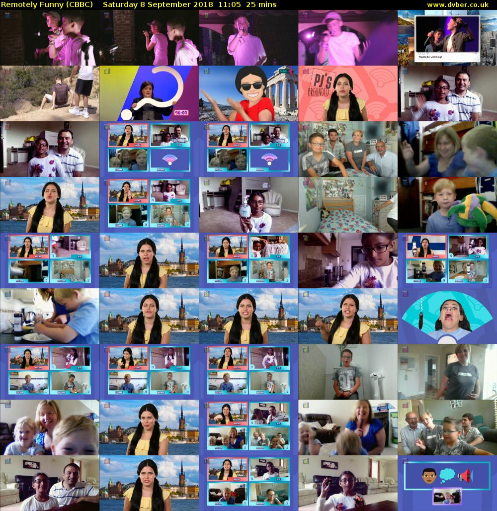 Remotely Funny (CBBC) Saturday 8 September 2018 11:05 - 11:30