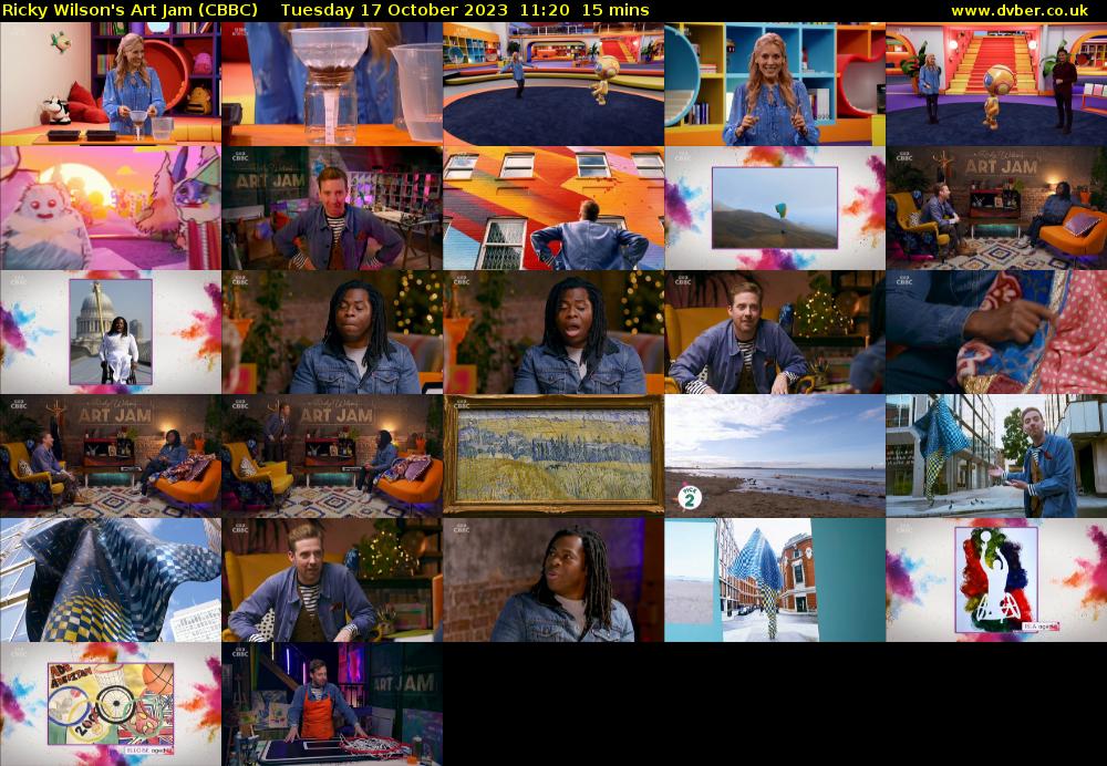 Ricky Wilson's Art Jam (CBBC) Tuesday 17 October 2023 11:20 - 11:35
