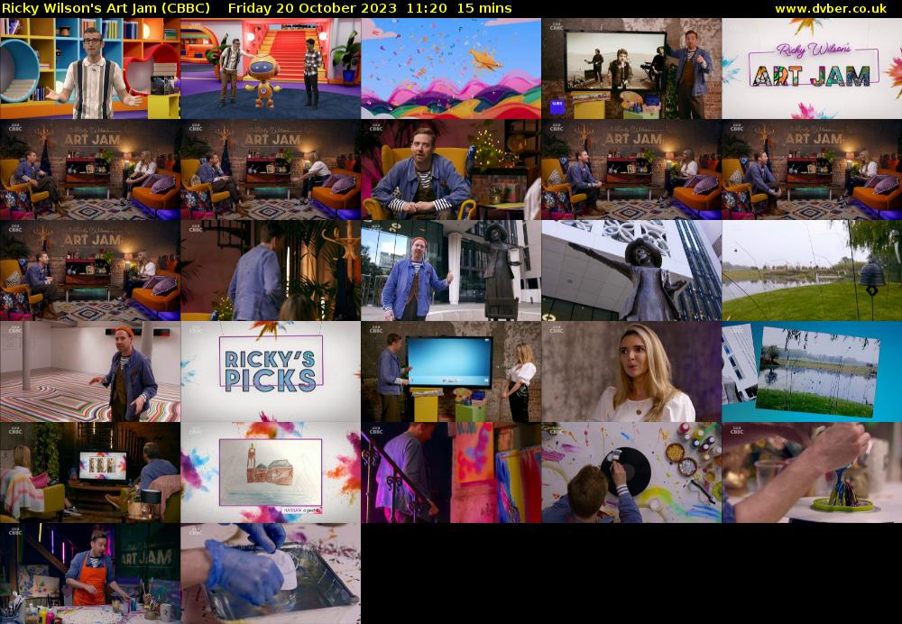 Ricky Wilson's Art Jam (CBBC) Friday 20 October 2023 11:20 - 11:35