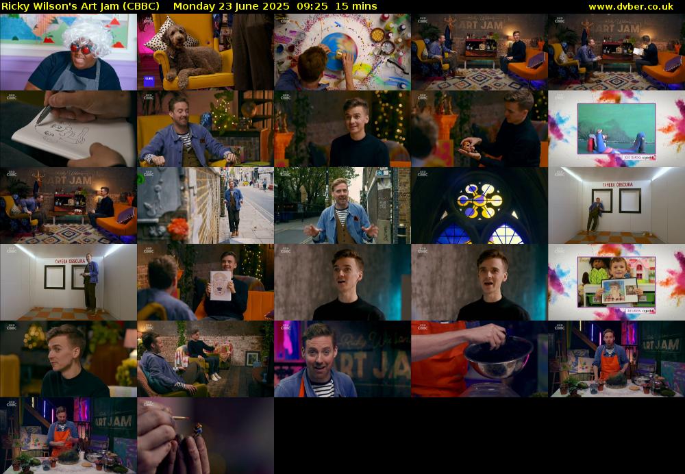Ricky Wilson's Art Jam (CBBC) Monday 23 June 2025 09:25 - 09:40