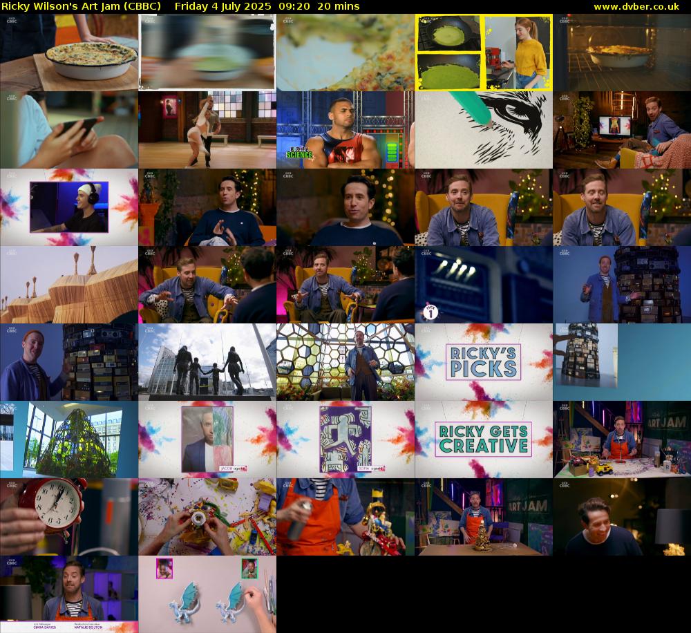 Ricky Wilson's Art Jam (CBBC) Friday 4 July 2025 09:20 - 09:40