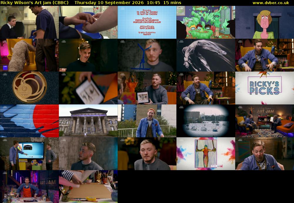 Ricky Wilson's Art Jam (CBBC) Thursday 10 September 2026 10:45 - 11:00