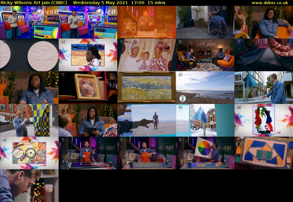 Ricky Wilsons Art Jam (CBBC) Wednesday 5 May 2021 17:00 - 17:15