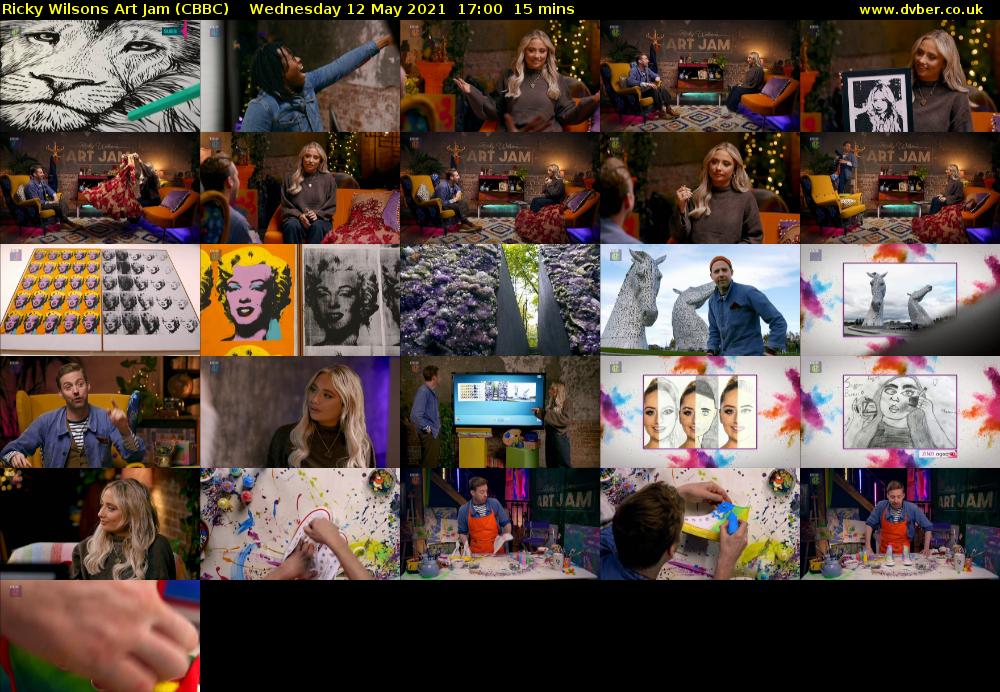 Ricky Wilsons Art Jam (CBBC) Wednesday 12 May 2021 17:00 - 17:15