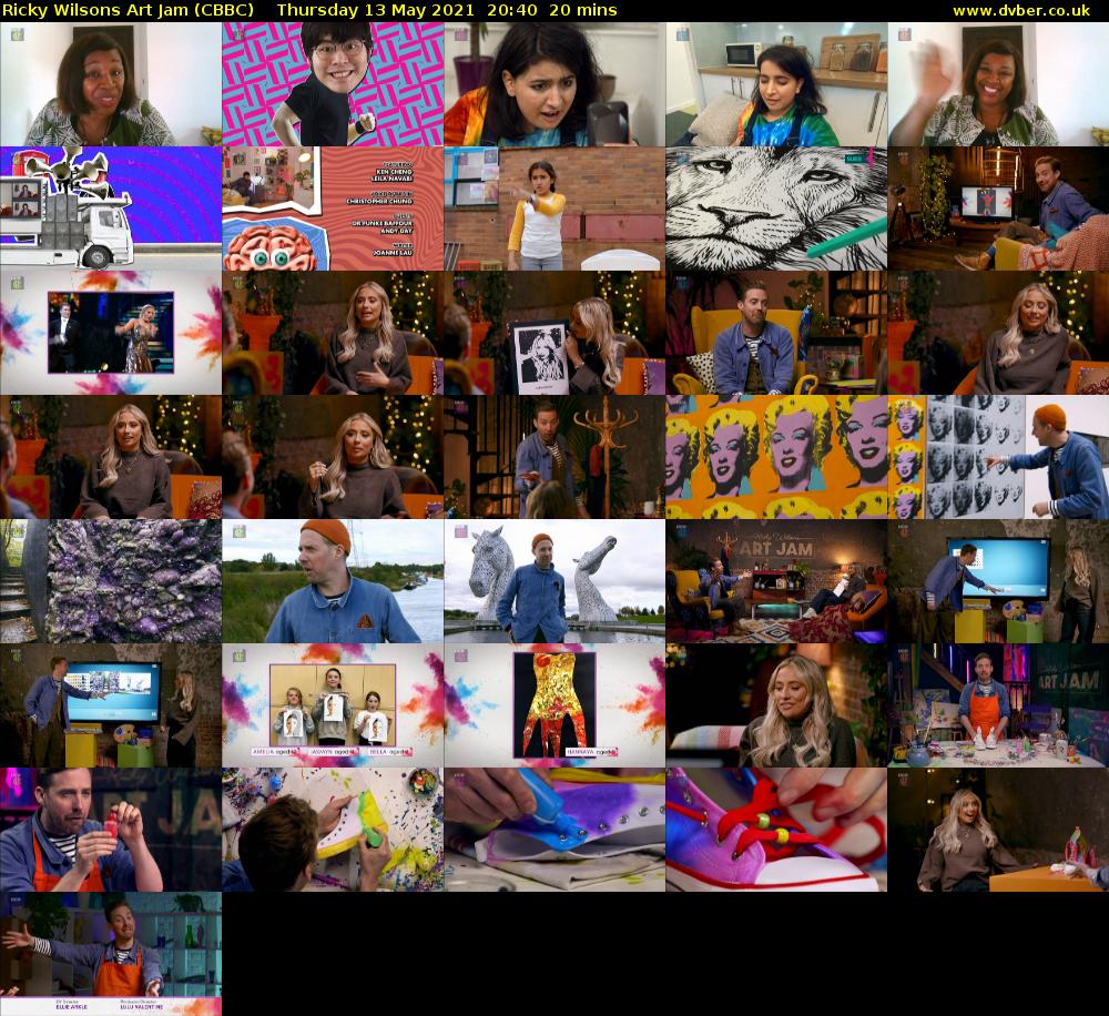 Ricky Wilsons Art Jam (CBBC) Thursday 13 May 2021 20:40 - 21:00