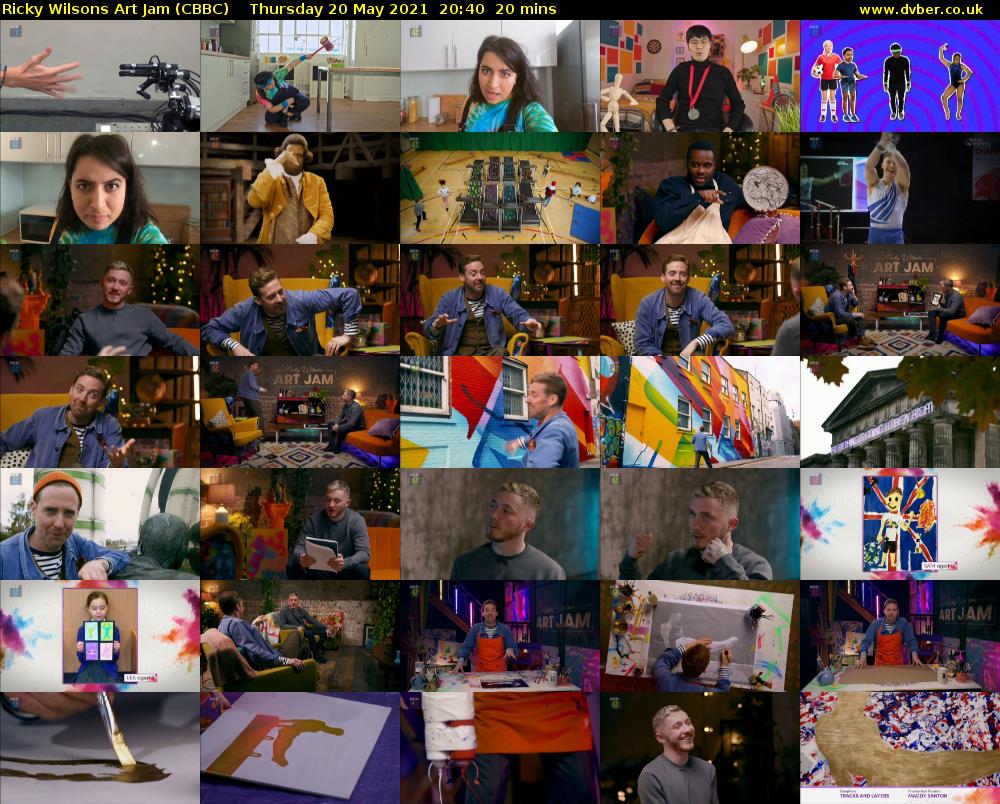 Ricky Wilsons Art Jam (CBBC) Thursday 20 May 2021 20:40 - 21:00