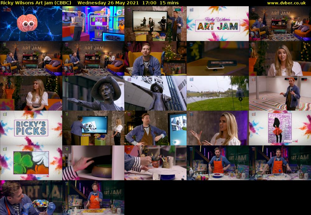 Ricky Wilsons Art Jam (CBBC) Wednesday 26 May 2021 17:00 - 17:15