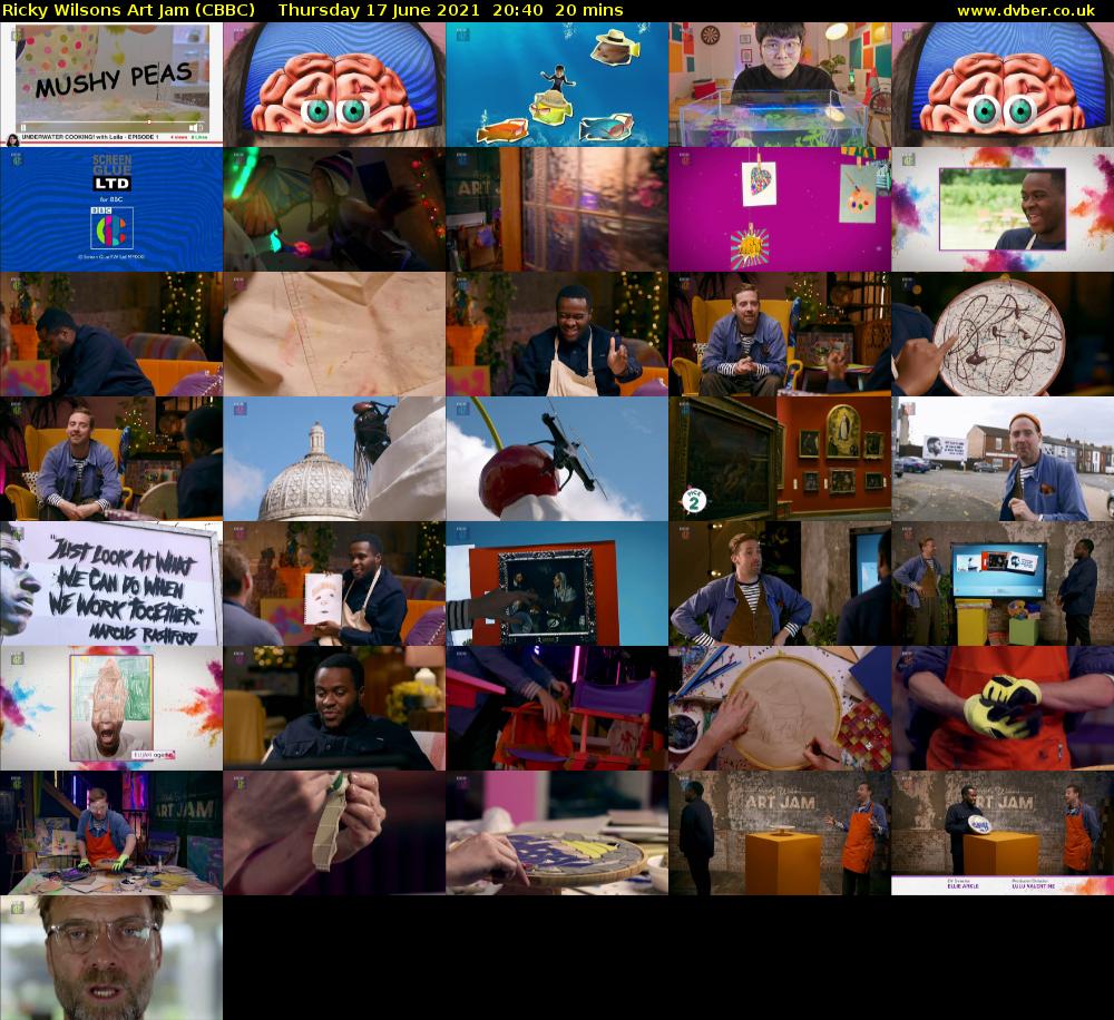 Ricky Wilsons Art Jam (CBBC) Thursday 17 June 2021 20:40 - 21:00
