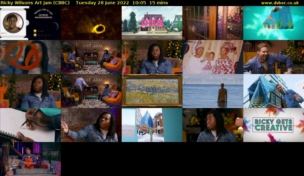 Ricky Wilsons Art Jam (CBBC) Tuesday 28 June 2022 10:05 - 10:20