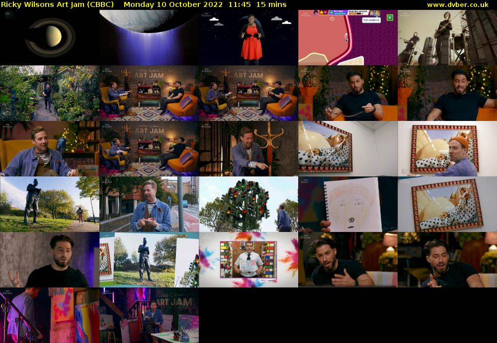 Ricky Wilsons Art Jam (CBBC) Monday 10 October 2022 11:45 - 12:00
