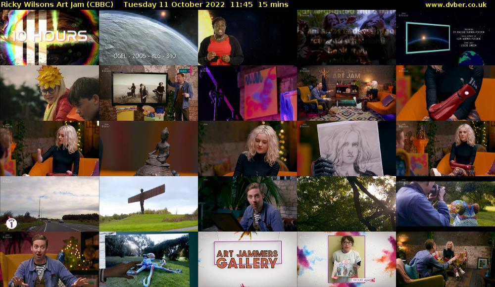 Ricky Wilsons Art Jam (CBBC) Tuesday 11 October 2022 11:45 - 12:00
