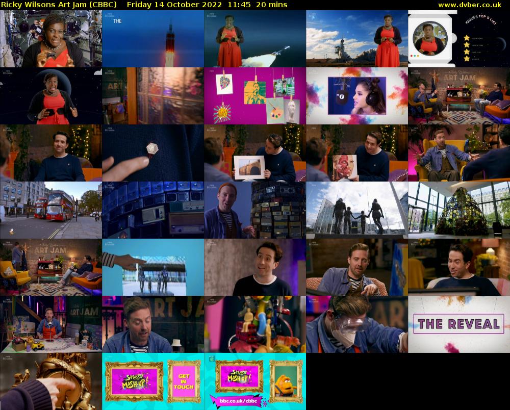 Ricky Wilsons Art Jam (CBBC) Friday 14 October 2022 11:45 - 12:05