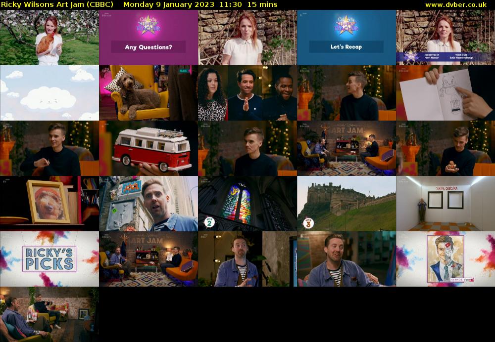 Ricky Wilsons Art Jam (CBBC) Monday 9 January 2023 11:30 - 11:45