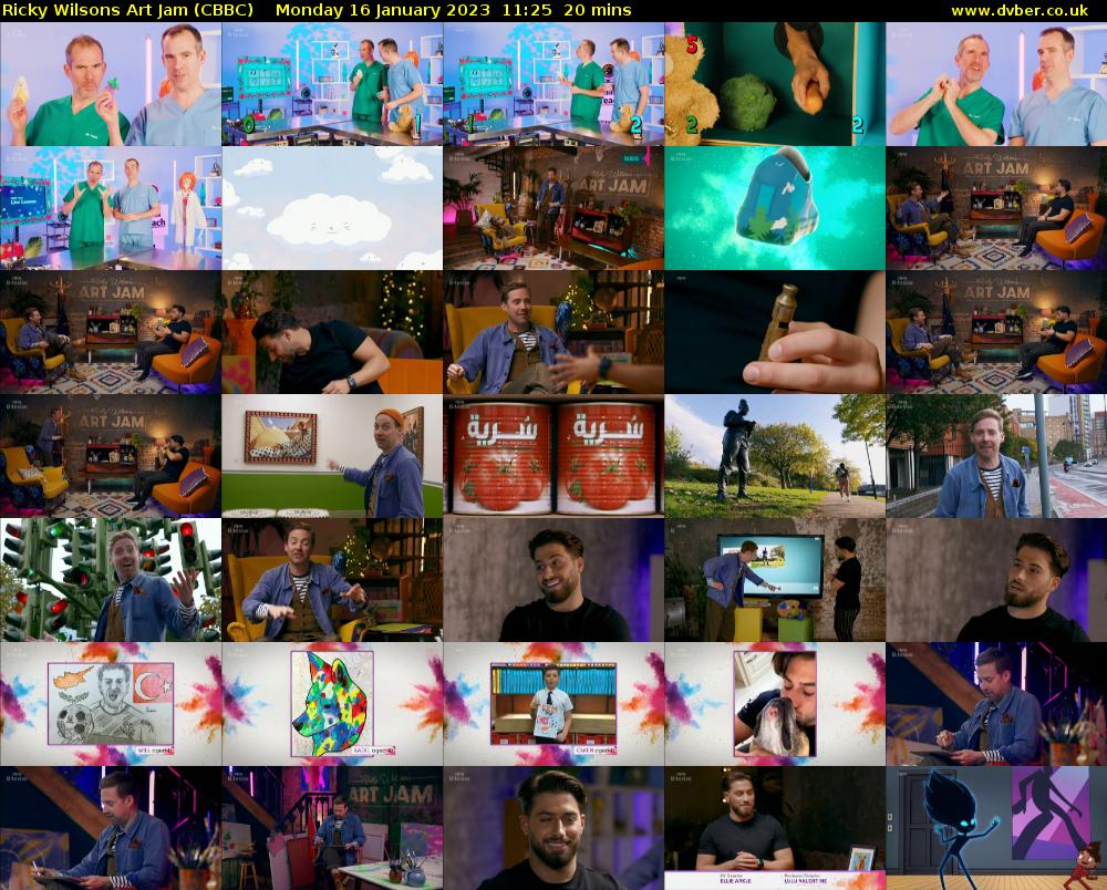 Ricky Wilsons Art Jam (CBBC) Monday 16 January 2023 11:25 - 11:45