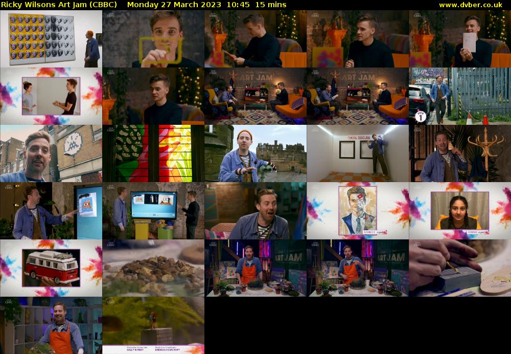 Ricky Wilsons Art Jam (CBBC) Monday 27 March 2023 10:45 - 11:00