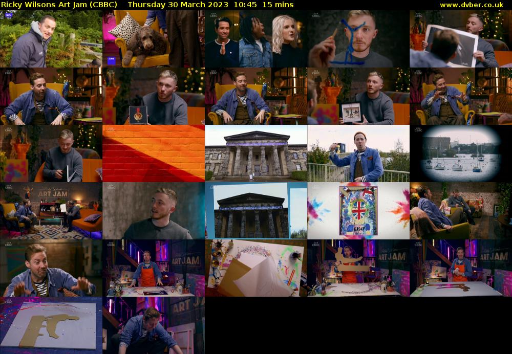 Ricky Wilsons Art Jam (CBBC) Thursday 30 March 2023 10:45 - 11:00