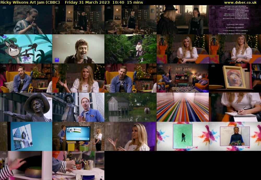 Ricky Wilsons Art Jam (CBBC) Friday 31 March 2023 10:40 - 10:55