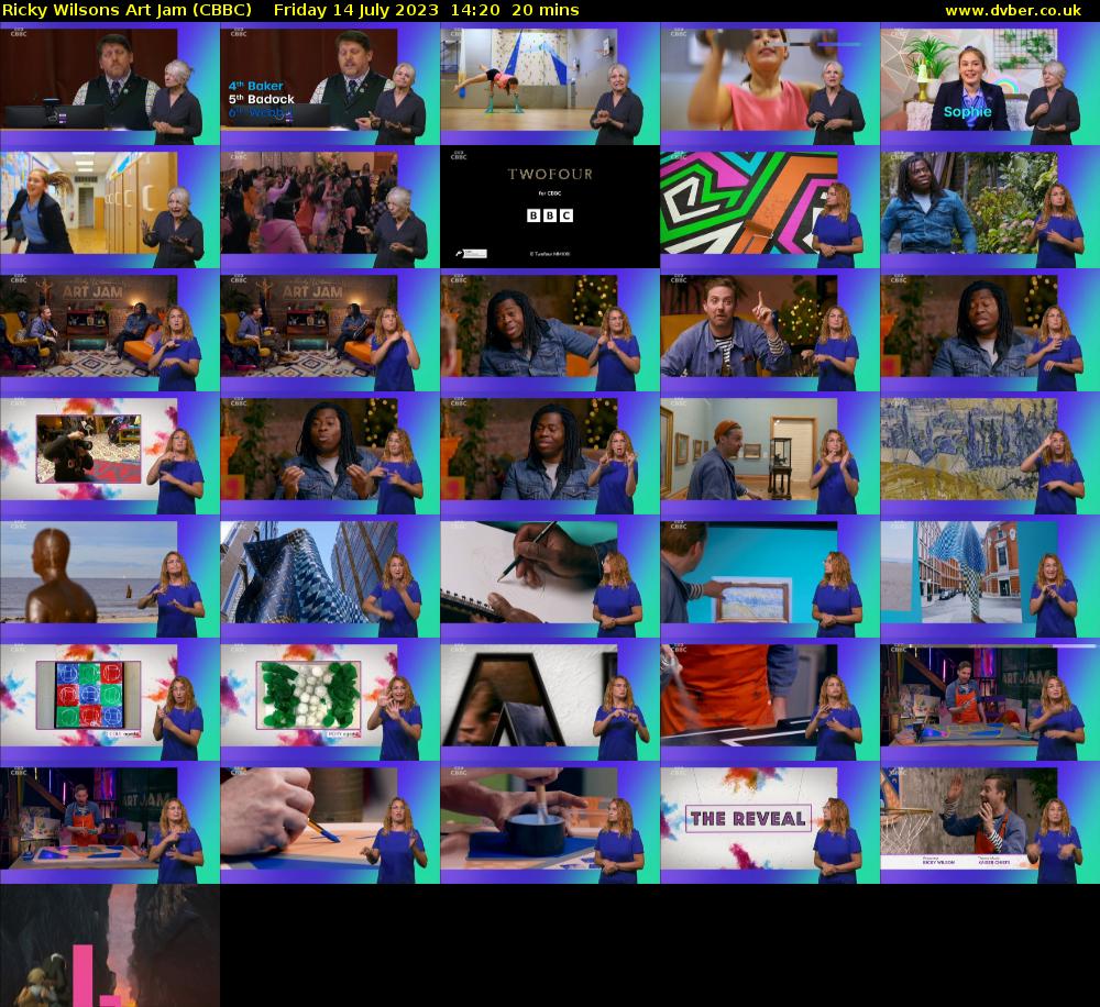 Ricky Wilsons Art Jam (CBBC) Friday 14 July 2023 14:20 - 14:40