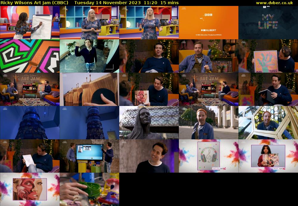 Ricky Wilsons Art Jam (CBBC) Tuesday 14 November 2023 11:20 - 11:35