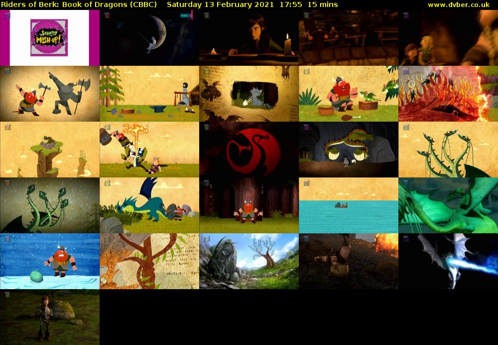 Riders of Berk: Book of Dragons (CBBC) Saturday 13 February 2021 17:55 - 18:10