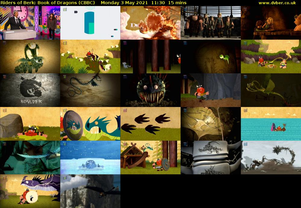 Riders of Berk: Book of Dragons (CBBC) Monday 3 May 2021 11:30 - 11:45
