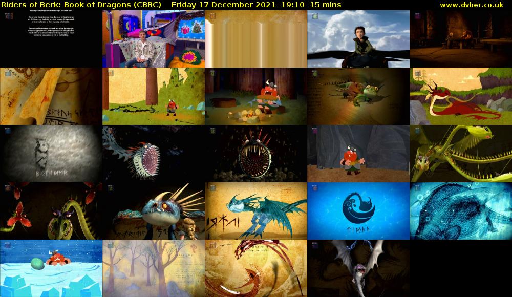 Riders of Berk: Book of Dragons (CBBC) Friday 17 December 2021 19:10 - 19:25