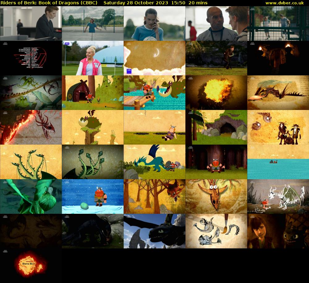 Riders of Berk: Book of Dragons (CBBC) Saturday 28 October 2023 15:50 - 16:10