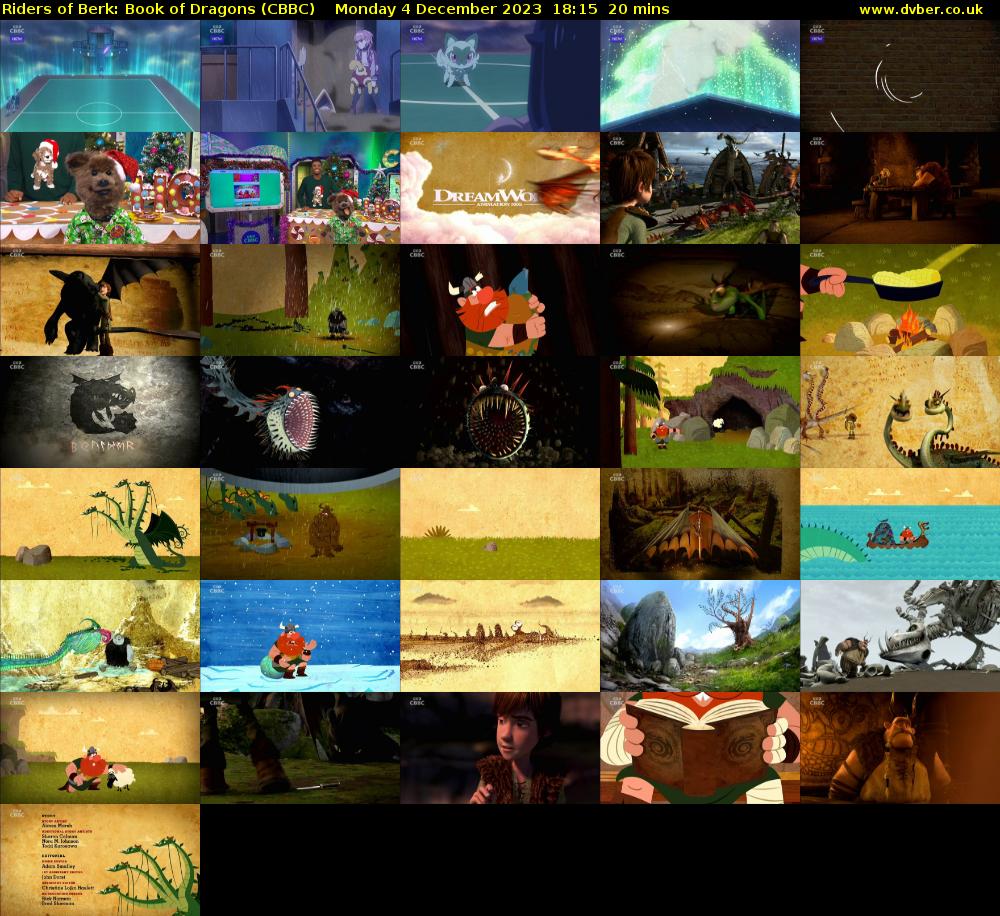 Riders of Berk: Book of Dragons (CBBC) Monday 4 December 2023 18:15 - 18:35