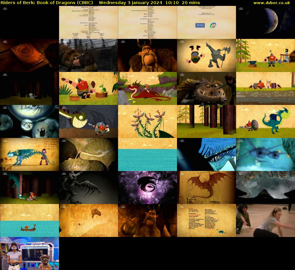 Riders of Berk: Book of Dragons (CBBC) Wednesday 3 January 2024 10:10 - 10:30