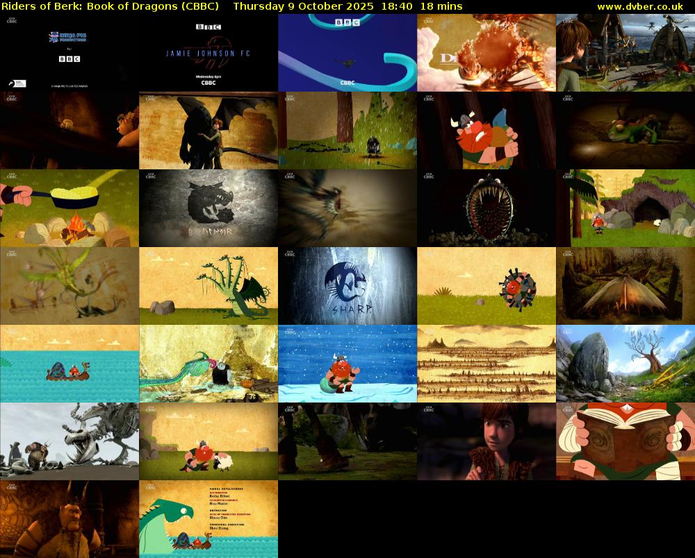 Riders of Berk: Book of Dragons (CBBC) Thursday 9 October 2025 18:40 - 18:58