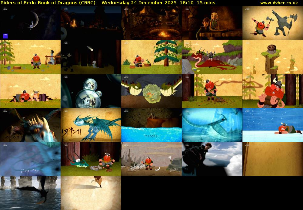 Riders of Berk: Book of Dragons (CBBC) Wednesday 24 December 2025 18:10 - 18:25