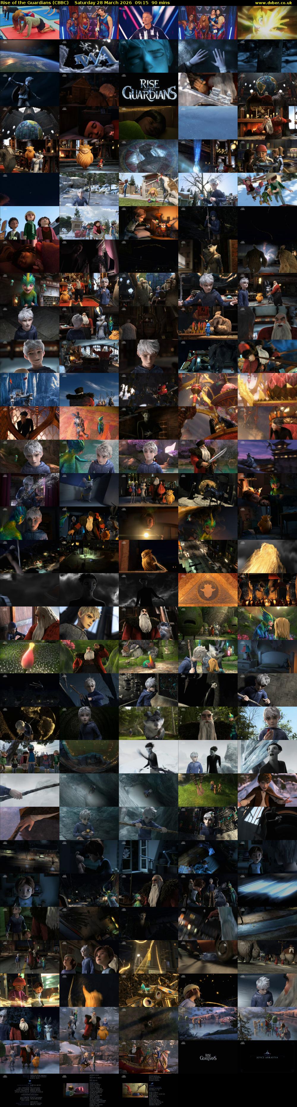 Rise of the Guardians (CBBC) Saturday 28 March 2026 09:15 - 10:45