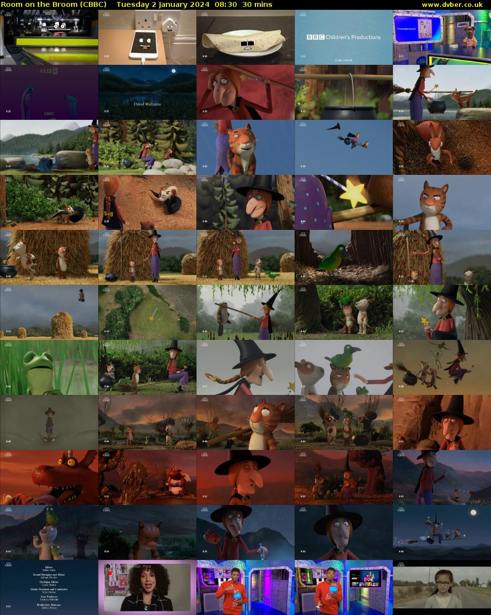 Room on the Broom (CBBC) Tuesday 2 January 2024 08:30 - 09:00