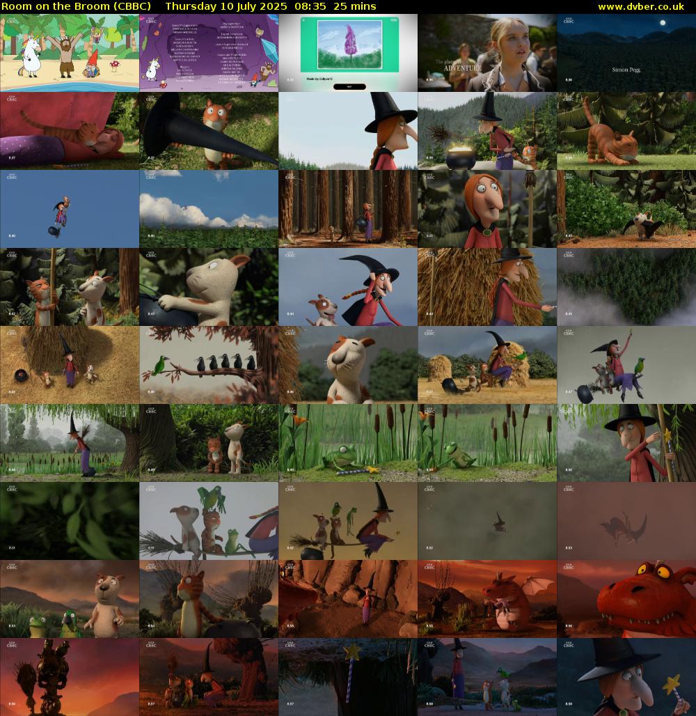 Room on the Broom (CBBC) Thursday 10 July 2025 08:35 - 09:00