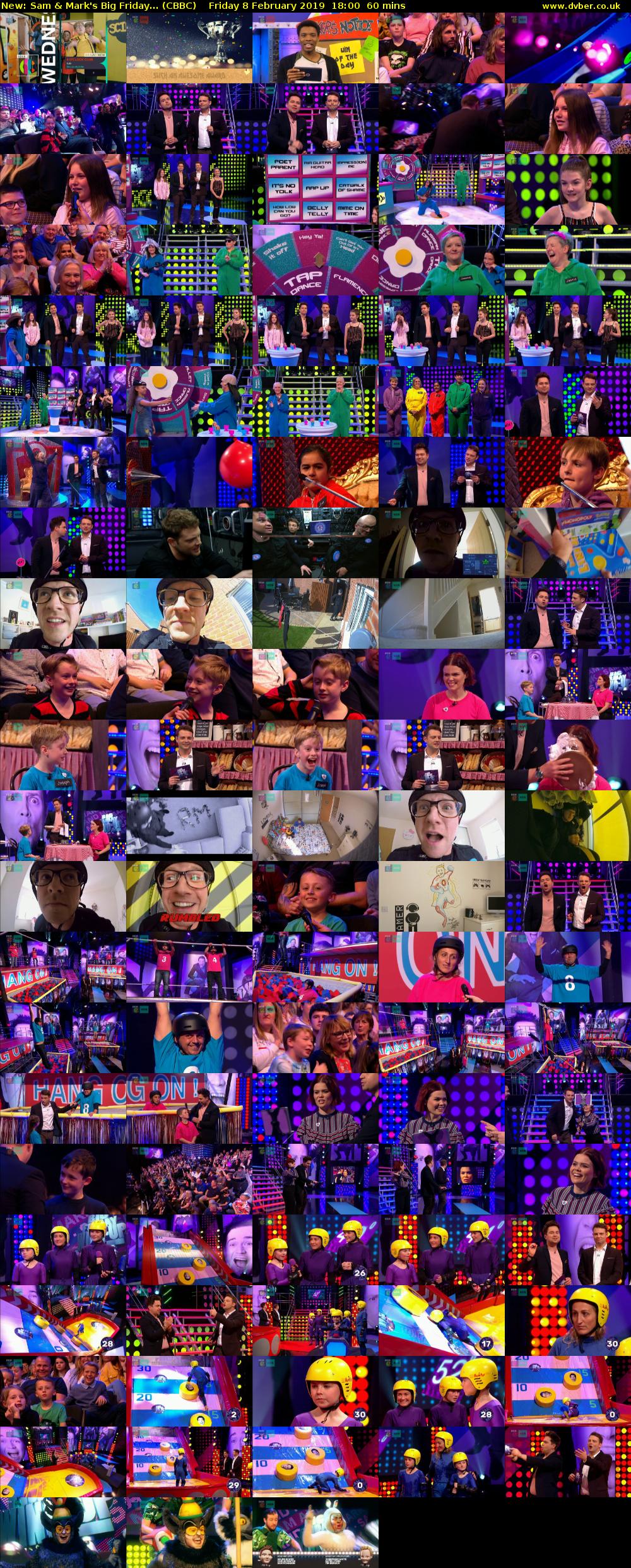 Sam & Mark's Big Friday... (CBBC) Friday 8 February 2019 18:00 - 19:00