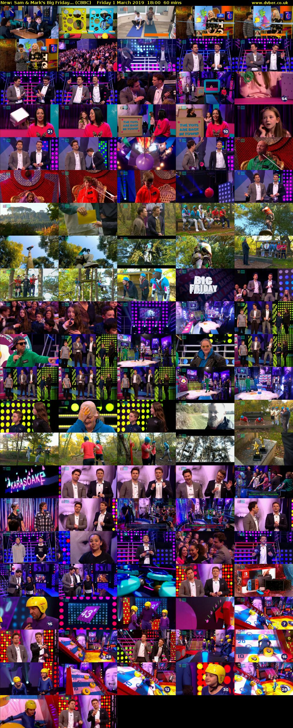 Sam & Mark's Big Friday... (CBBC) Friday 1 March 2019 18:00 - 19:00