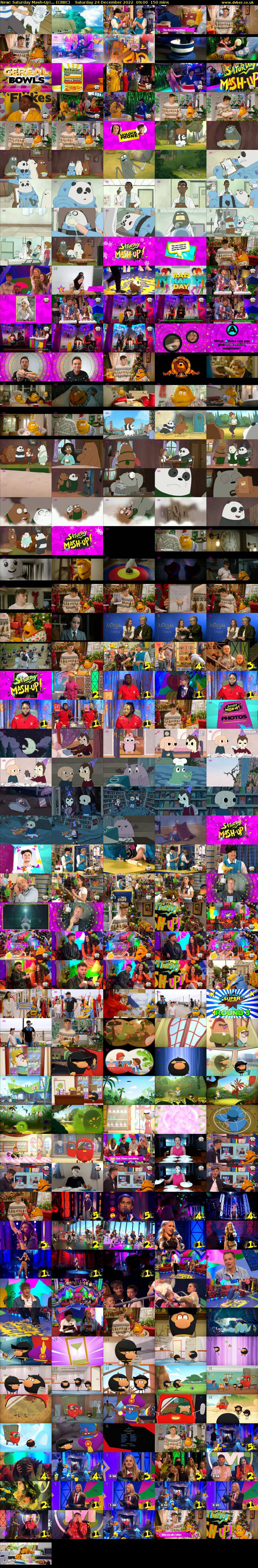 Saturday Mash-Up!... (CBBC) Saturday 24 December 2022 09:00 - 11:30