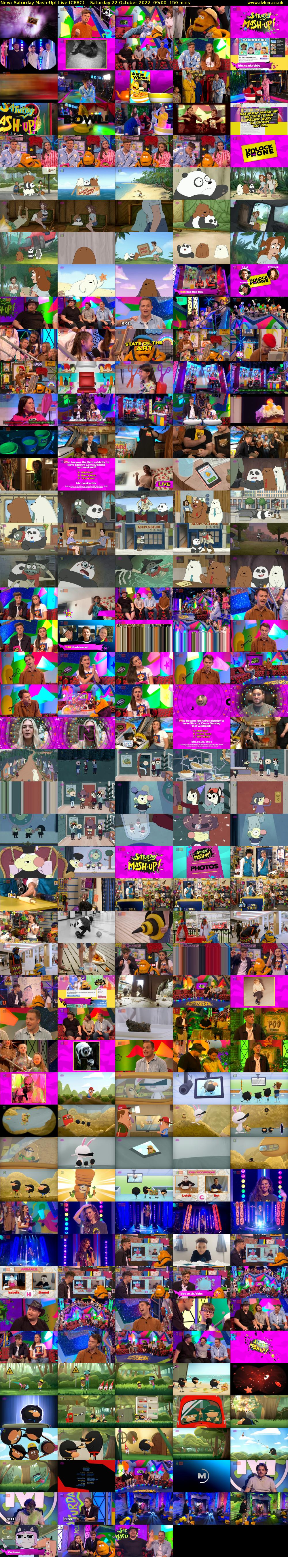 Saturday Mash-Up! Live (CBBC) Saturday 22 October 2022 09:00 - 11:30