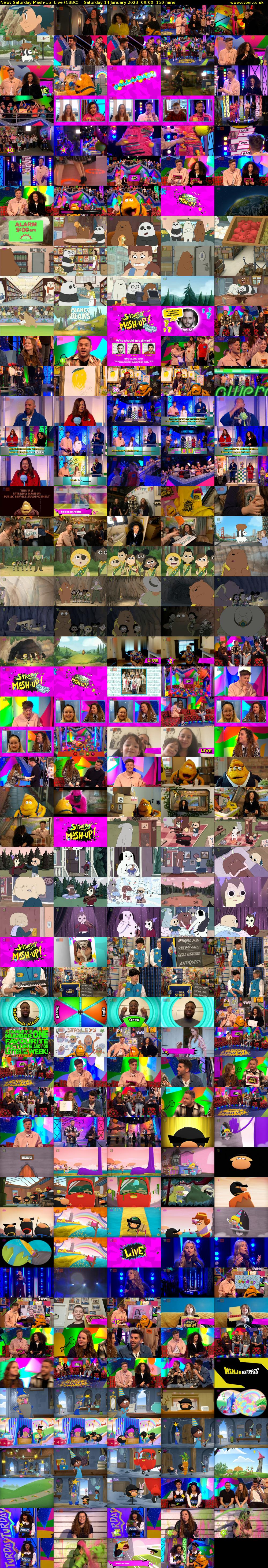 Saturday Mash-Up! Live (CBBC) Saturday 14 January 2023 09:00 - 11:30