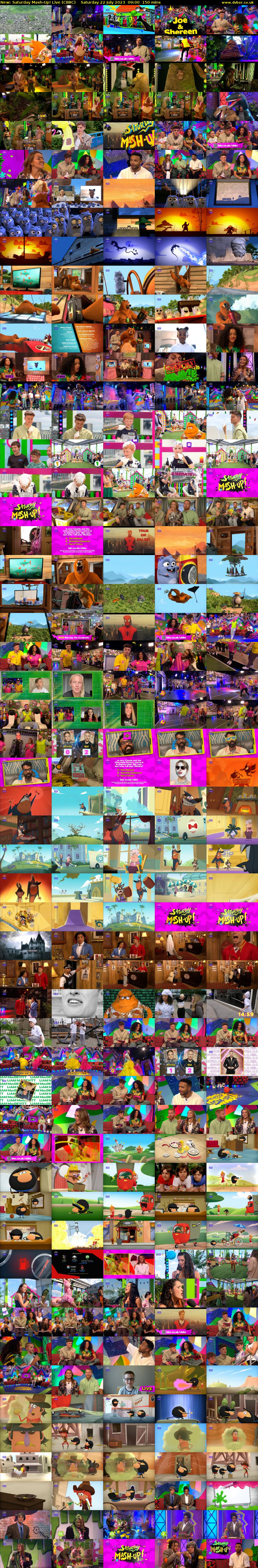 Saturday Mash-Up! Live (CBBC) Saturday 22 July 2023 09:00 - 11:30