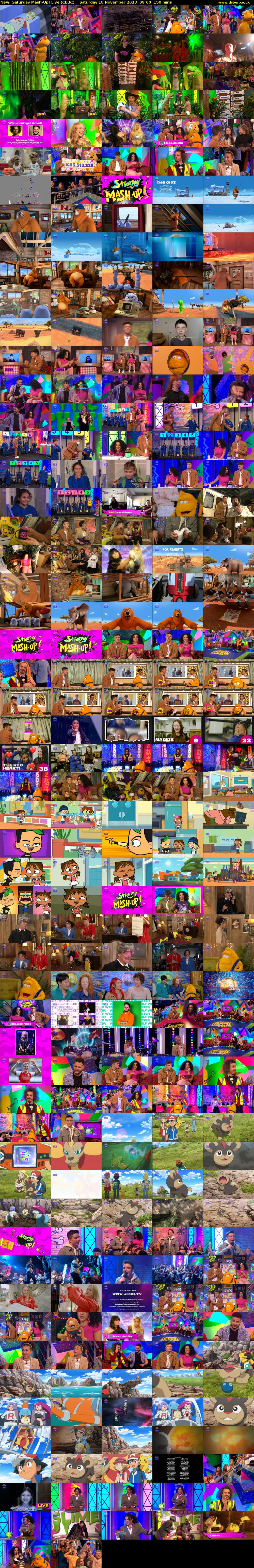 Saturday Mash-Up! Live (CBBC) Saturday 18 November 2023 09:00 - 11:30