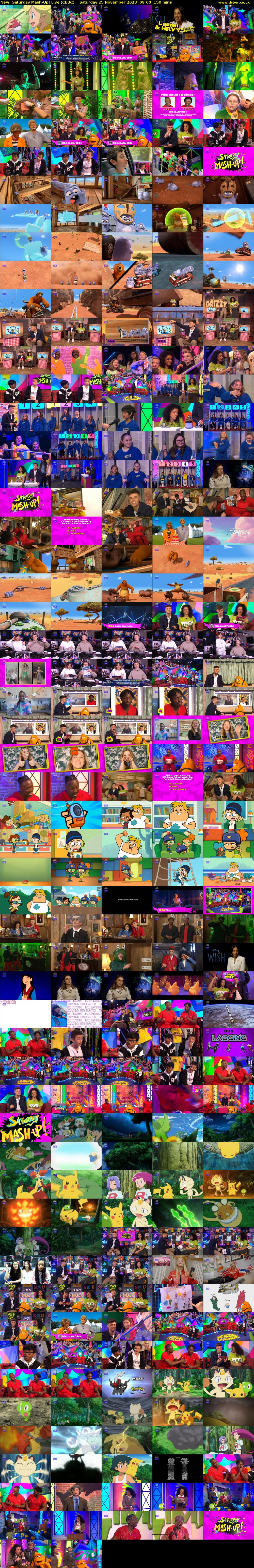 Saturday Mash-Up! Live (CBBC) Saturday 25 November 2023 09:00 - 11:30