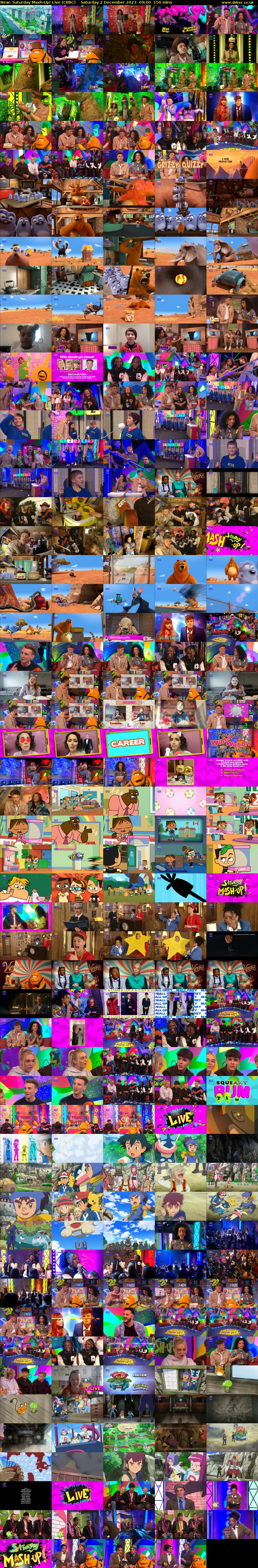 Saturday Mash-Up! Live (CBBC) Saturday 2 December 2023 09:00 - 11:30